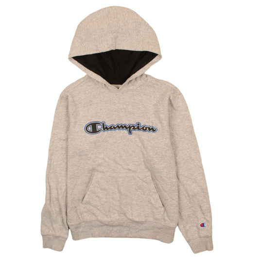 Champion Womens Grey Pullover Hoodie L Casual Athletic Sweatshirt