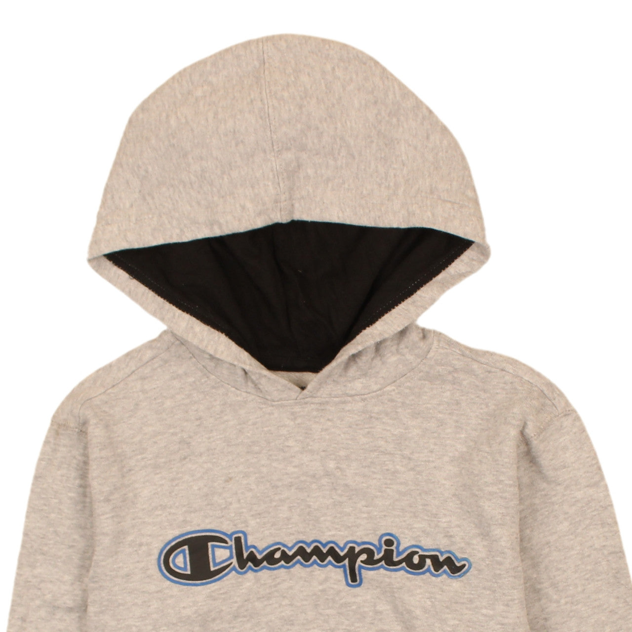 Champion Womens Grey Pullover Hoodie L Casual Athletic Sweatshirt