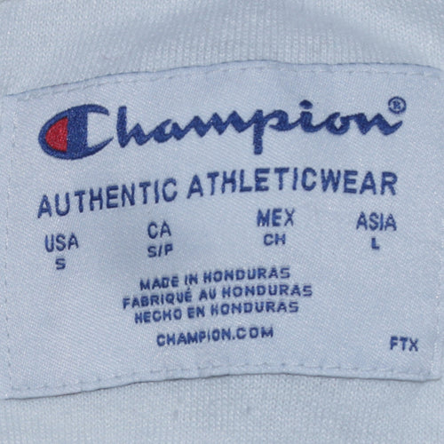 Champion Men's White Crew Neck Pullover Sweatshirt Size S