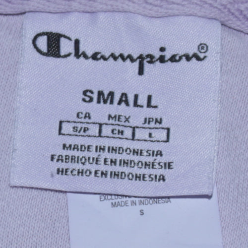 Champion Men's Pink Pullover Hoodie Small Embroidered Logo