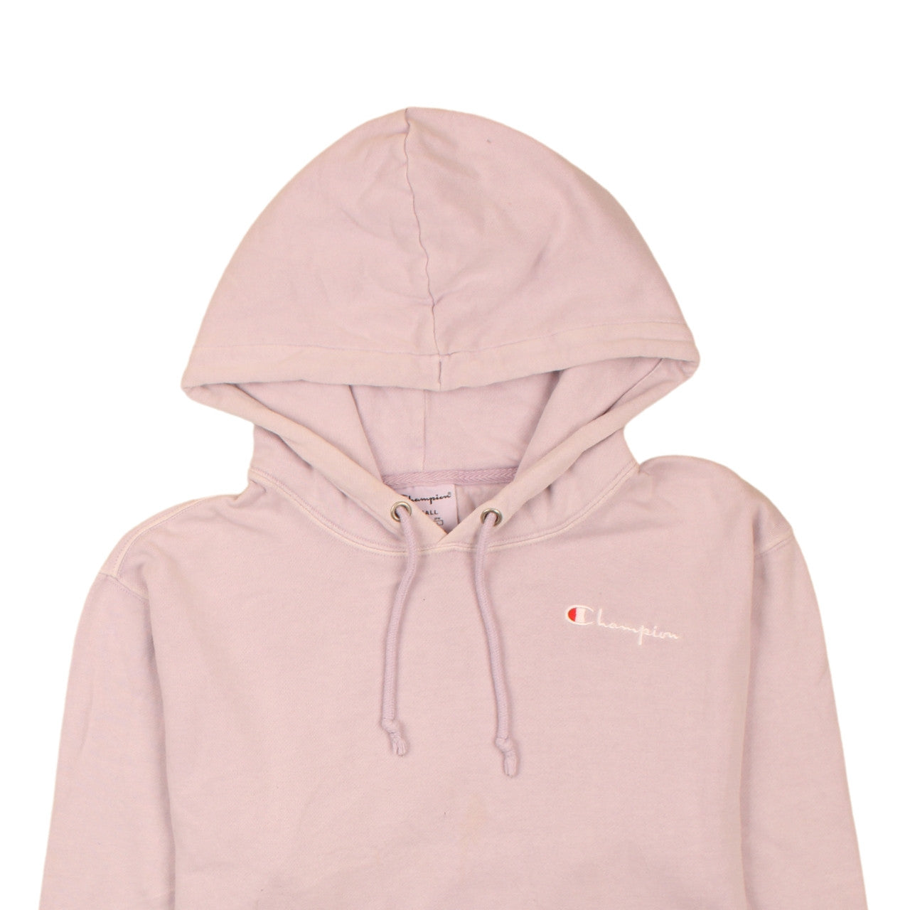 Champion Men's Pink Pullover Hoodie Small Embroidered Logo