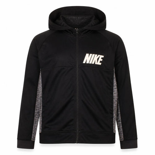 Nike Boys Black Full Zip Hoodie XL 13-15 Years Fleece Sportswear
