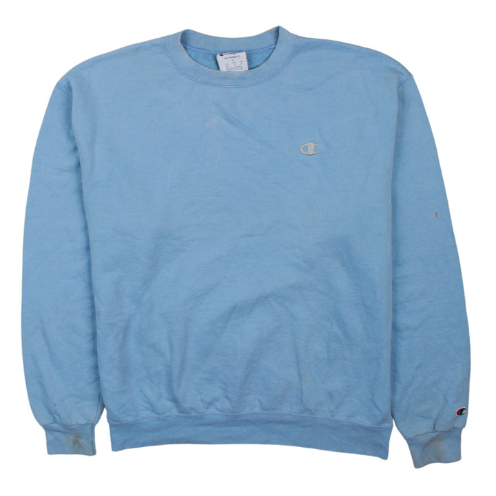 Champion Men's Blue Crew Neck Pullover Sweatshirt Size L