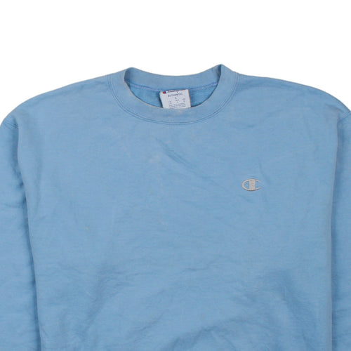 Champion Men's Blue Crew Neck Pullover Sweatshirt Size L