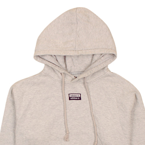 Adidas Women’s Grey Pullover Hoodie Size 8 Regular Fit Casual