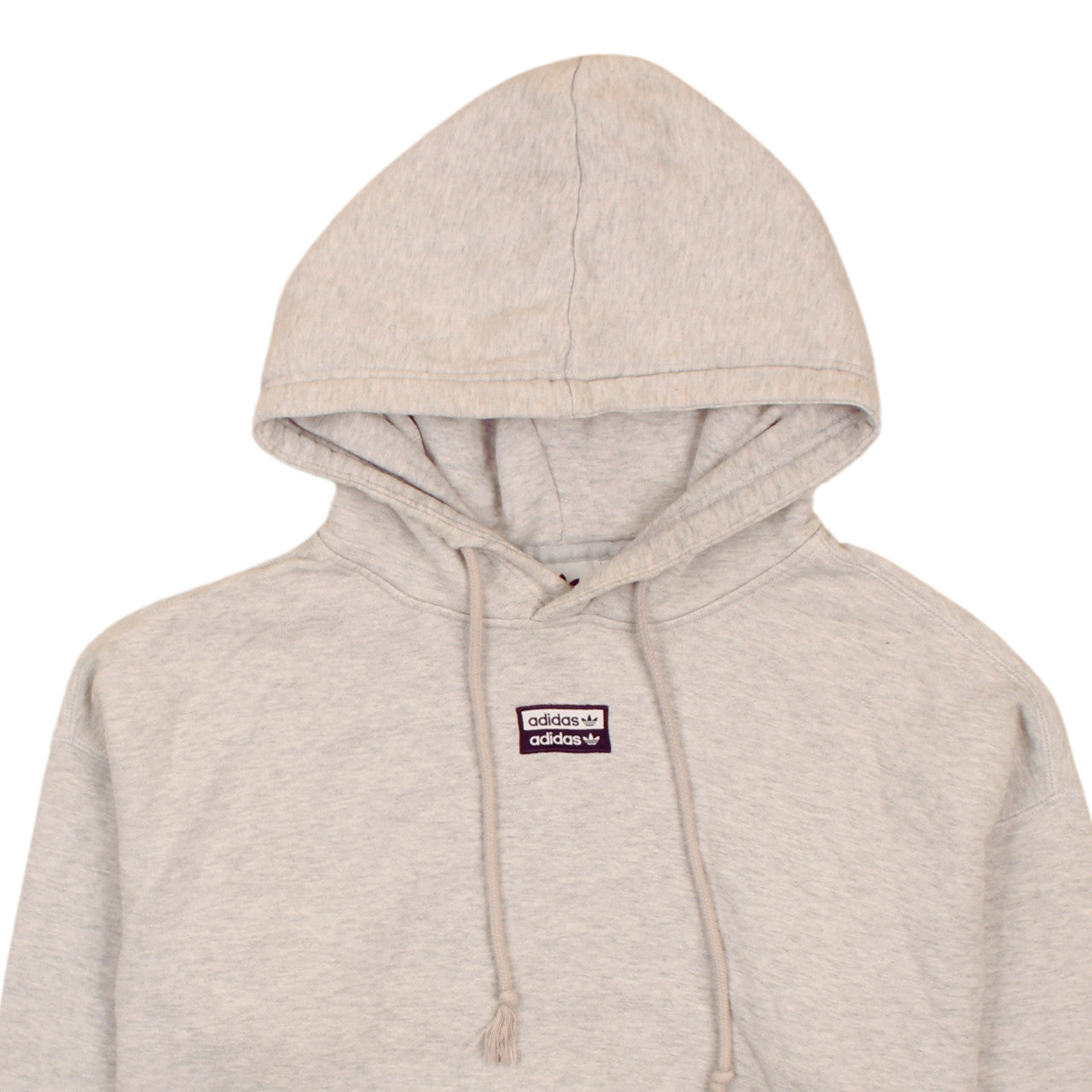 Adidas Women’s Grey Pullover Hoodie Size 8 Regular Fit Casual