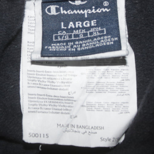 Champion Mens Black Jogger Trousers L Fleece Activewear