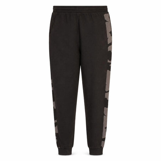 Front view of Under Armour Men’s Black Camo Side Panel Jogger Trousers, size L