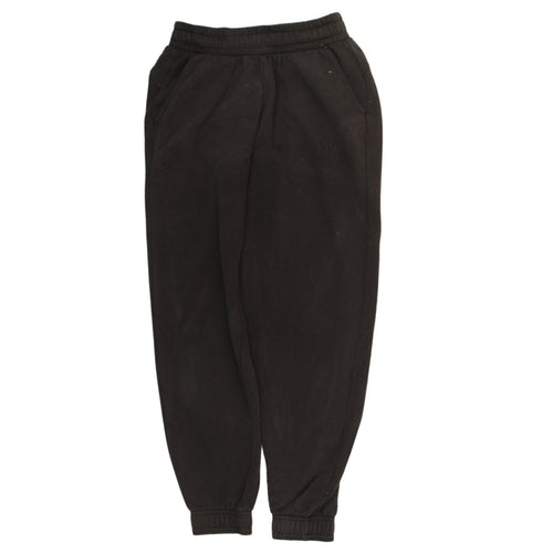 Puma Boys Black Jogger Sweatpants 13-14 Years Fleece Tapered Fit