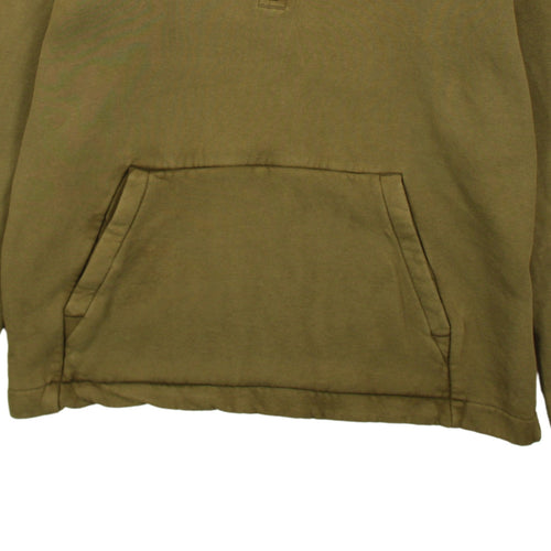 Nike Men’s Green 1/2 Zip Hoodie L Regular Fleece Pullover