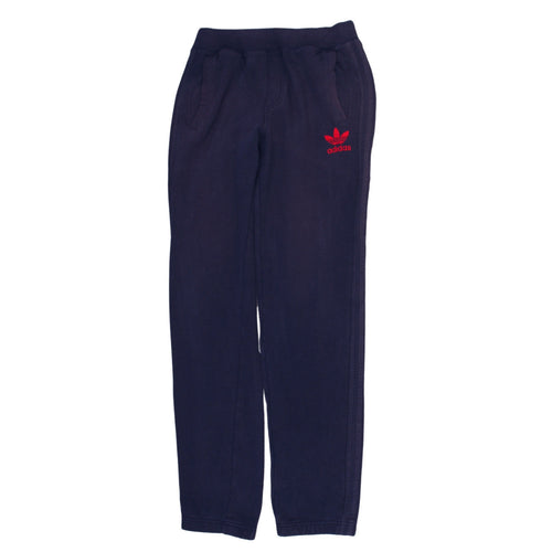 Adidas Men's Blue Sweatpants S Regular Fit Fleece Activewear Trousers