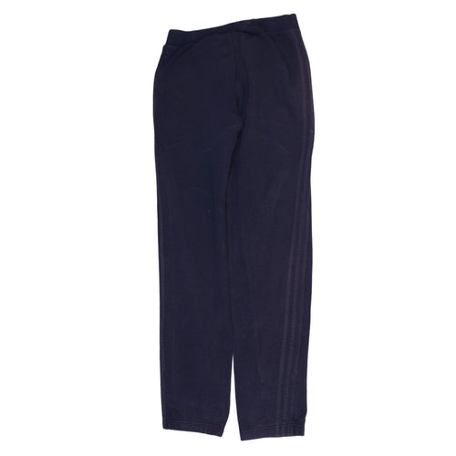 Adidas Men's Blue Sweatpants S Regular Fit Fleece Activewear Trousers