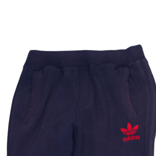 Adidas Men's Blue Sweatpants S Regular Fit Fleece Activewear Trousers