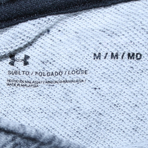 Under Armour Men's Grey Hooded Pullover Sweatshirt Size M Loose Fit