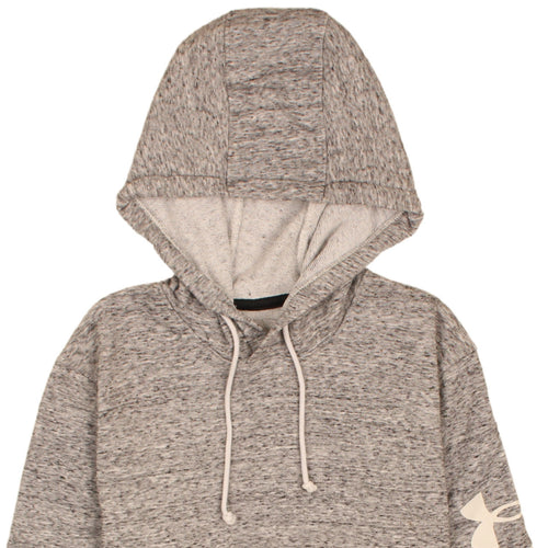 Under Armour Men's Grey Hooded Pullover Sweatshirt Size M Loose Fit
