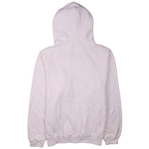 Champion Men's White Pullover Hoodie Medium Embroidered Logo
