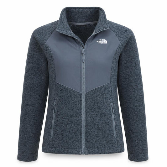 The North Face Women's Grey S Fleece Full Zip Activewear Jacket