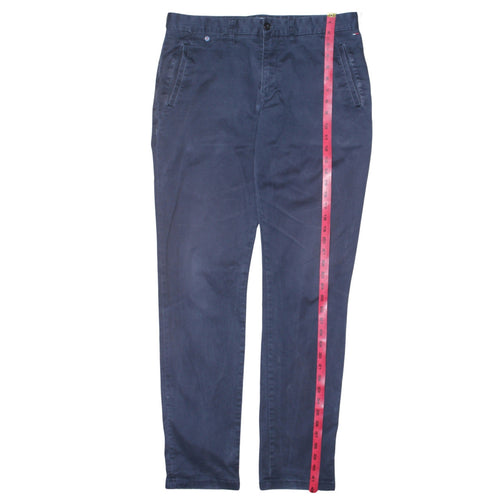 Tommy Hilfiger Men’s Blue Chino Trousers 33x34 Regular Fit