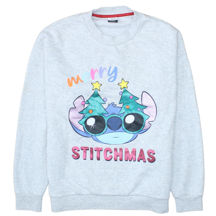 Disney Classics at George Women Grey Stitch Christmas Sweatshirt M 12-14