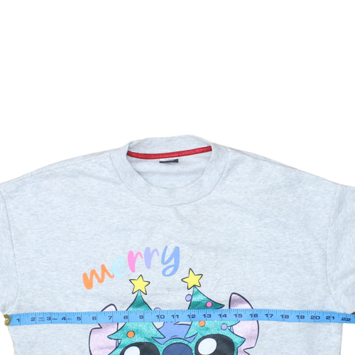Disney Classics at George Women Grey Stitch Christmas Sweatshirt M 12-14