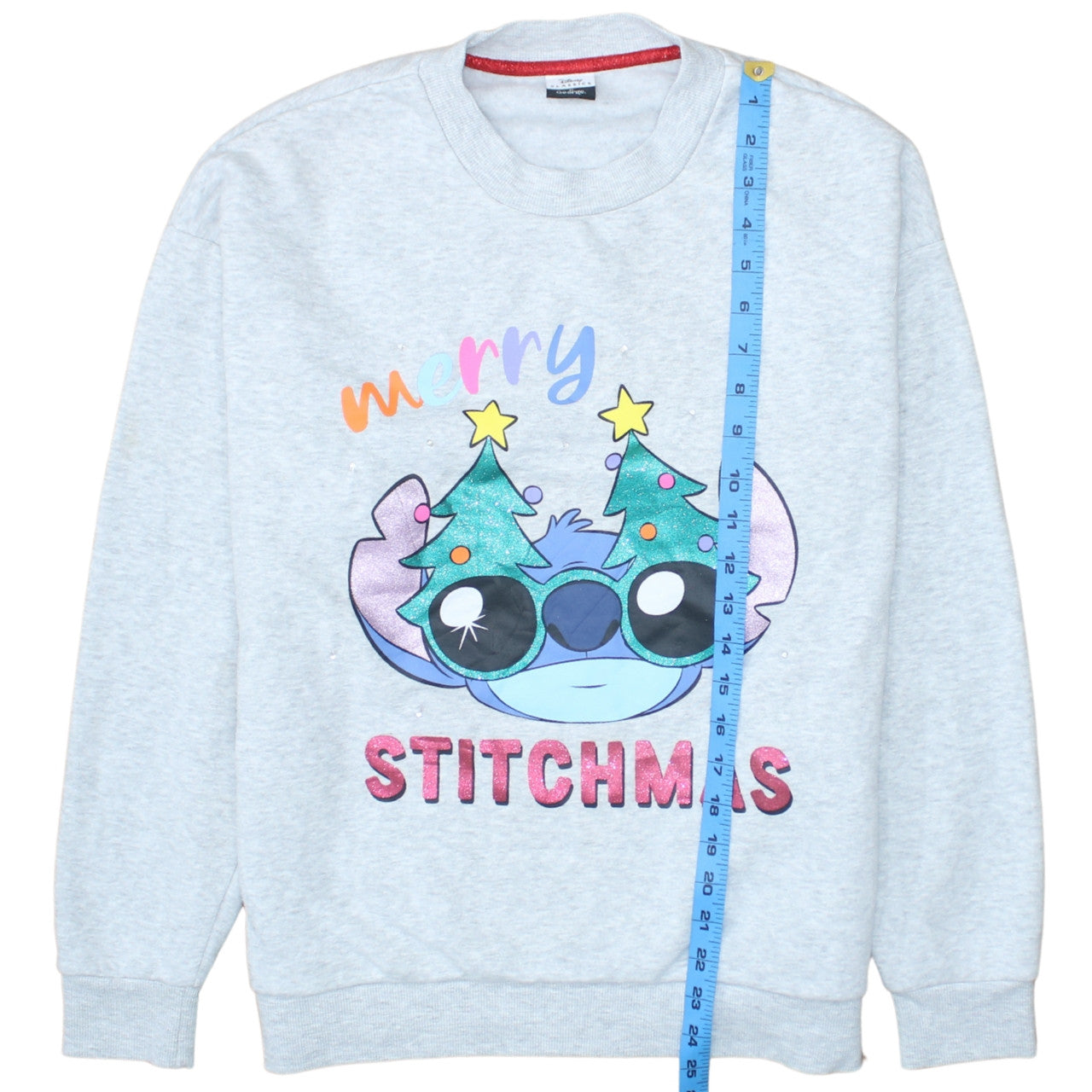 Disney Classics at George Women Grey Stitch Christmas Sweatshirt M 12-14