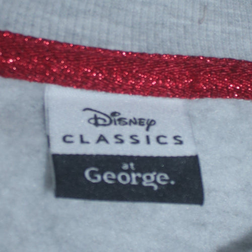 Disney Classics at George Women Grey Stitch Christmas Sweatshirt M 12-14