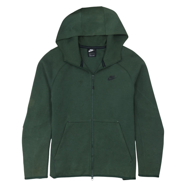 Nike Mens Green Full Zip Hoodie L Regular Fit Sportswear