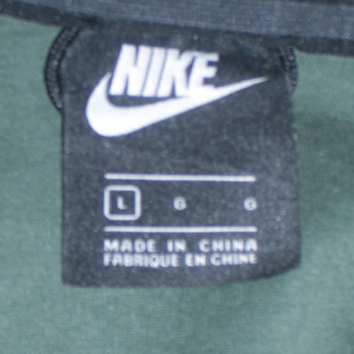 Nike Mens Green Full Zip Hoodie L Regular Fit Sportswear