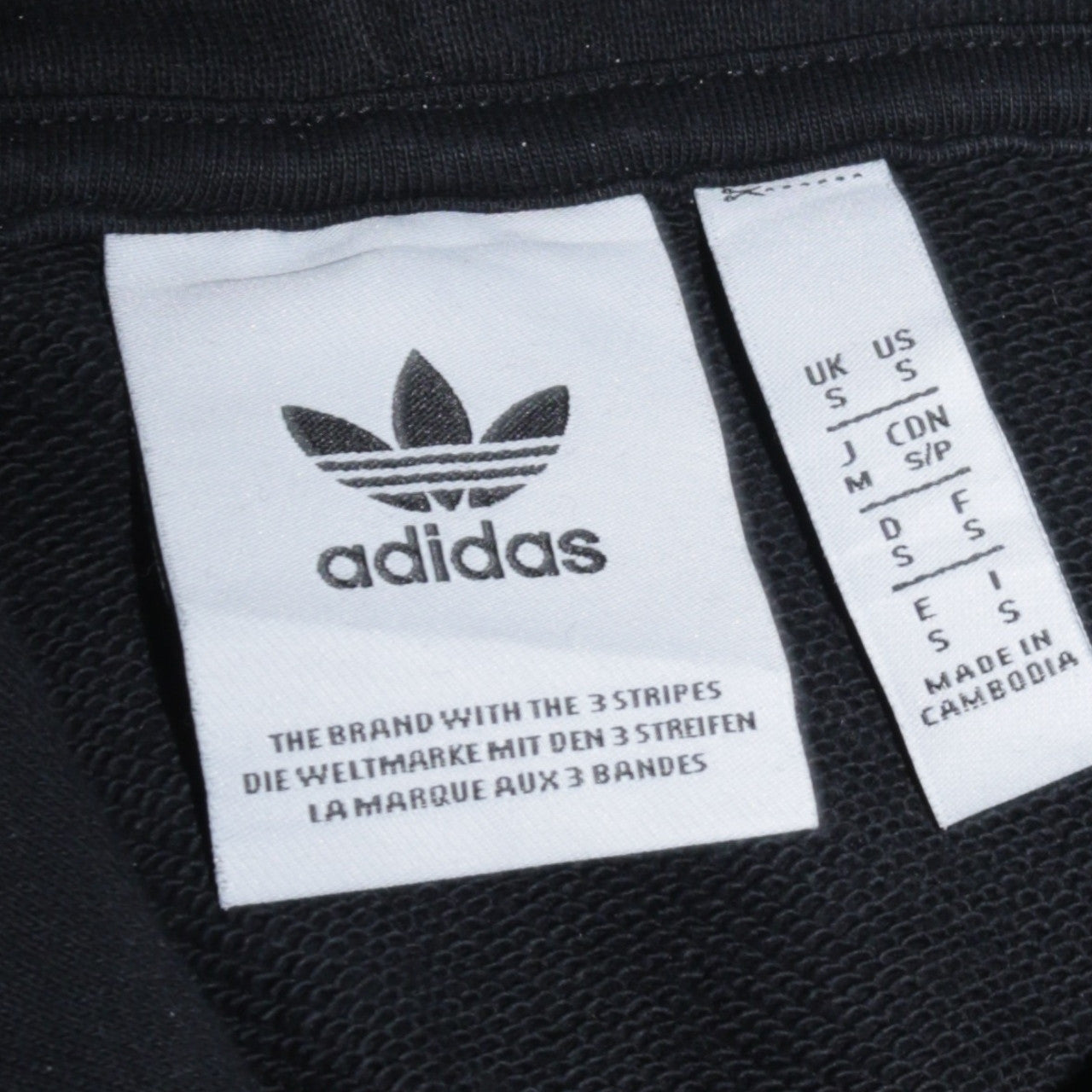 adidas Men's Black Pullover Hoodie Small Regular Fit Fleece