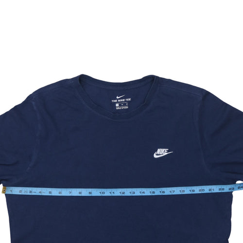 Nike Men's Blue XL Crew Neck Cotton Short Sleeve T-Shirt