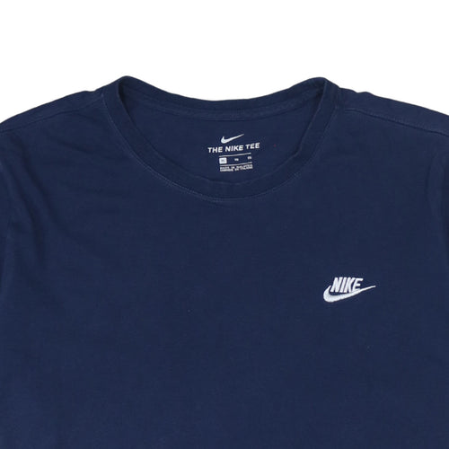 Nike Men's Blue XL Crew Neck Cotton Short Sleeve T-Shirt
