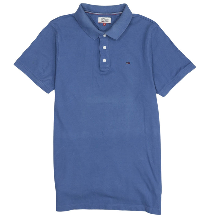 Tommy Hilfiger Denim Men's Blue Cotton Polo Shirt Size L