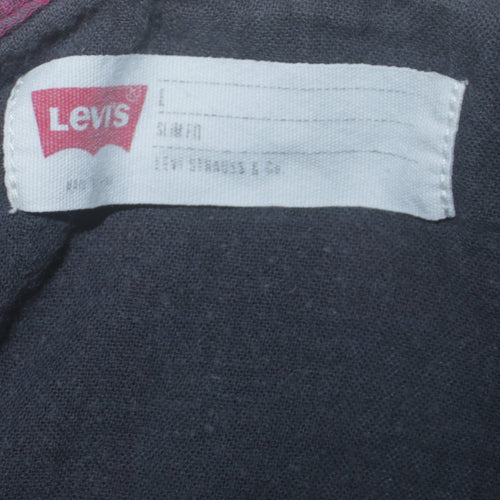 Levi's Men's Multicoloured Slim Fit Check Flannel Button-Up Shirt L