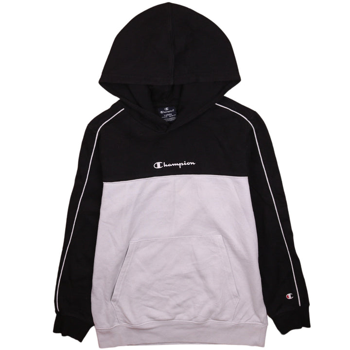 Champion Boys Black Colourblock Pullover Hoodie Size 11-12 Years
