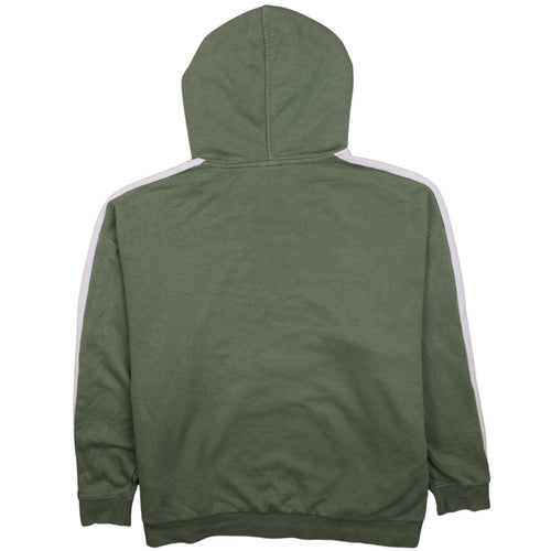 Puma Women's Green White Pullover Hoodie Size 12 Logo Print