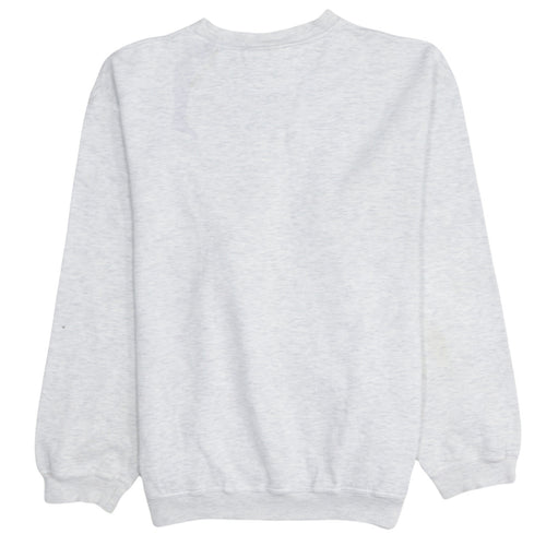 Adidas Mens Grey Crew Neck Pullover Sweatshirt L Regular Fit