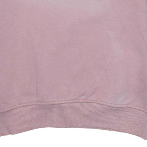 Nike Women Pink Cotton Crew Neck Pullover Sweatshirt Size S