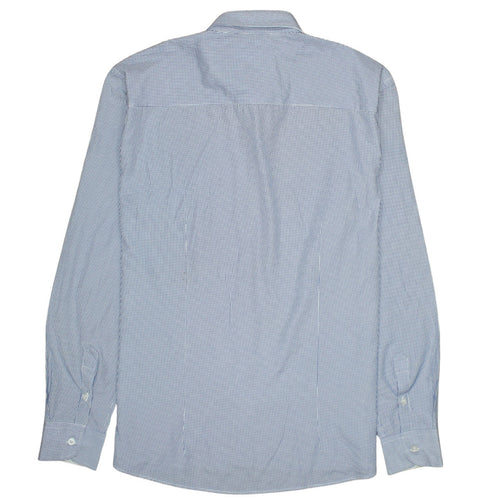 Tommy Hilfiger Men's Blue Striped Slim Fit Cotton Button-Up Shirt XL