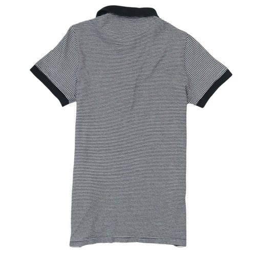 Lacoste Men’s Black Striped Cotton Polo Shirt Size S