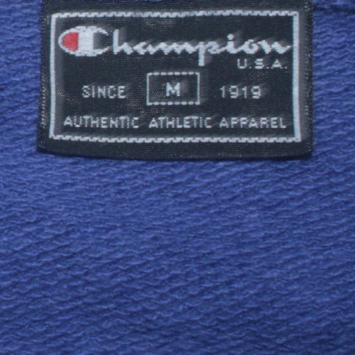 Champion Men's Blue 1/4 Zip Sports Sweatshirt Size M