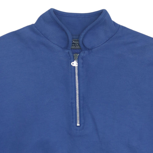 Champion Men's Blue 1/4 Zip Sports Sweatshirt Size M