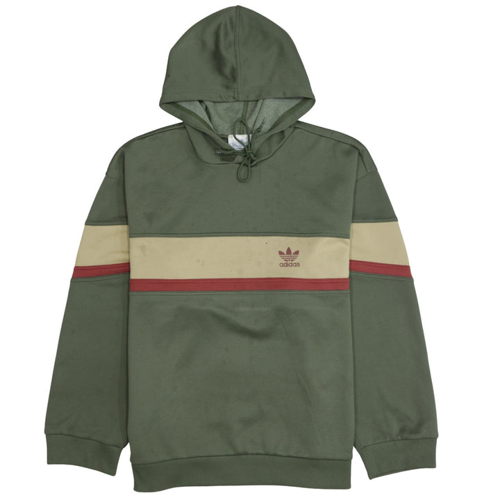 Adidas Men's Green Pullover Hoodie S Logo Sports Style