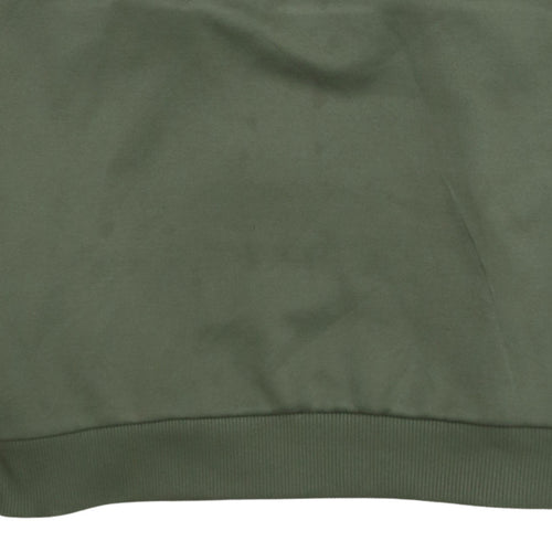 Adidas Men's Green Pullover Hoodie S Logo Sports Style