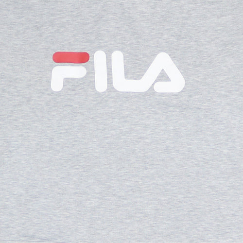 Fila Womens Grey Logo Pullover Sweatshirt Size L Casual Crew Neck