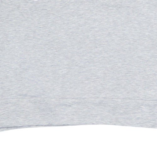 Fila Womens Grey Logo Pullover Sweatshirt Size L Casual Crew Neck
