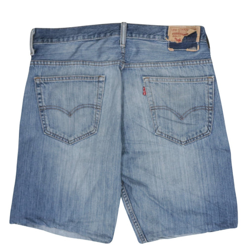 Levi's 569 Men's Blue Denim Distressed Relaxed Fit Shorts 33in