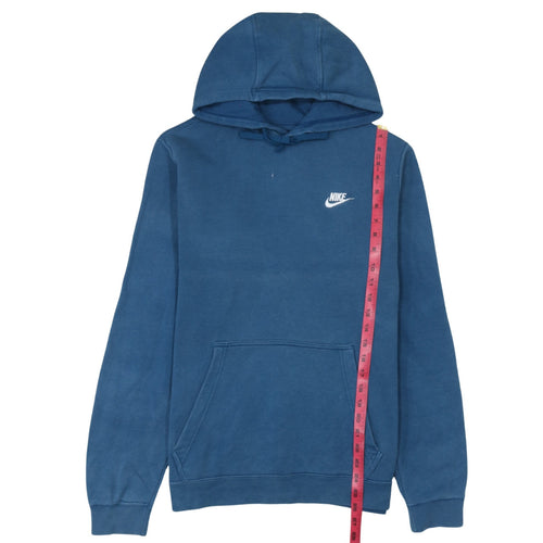 Nike Men's Blue Pullover Hoodie M Regular Fit Fleece Sweatshirt