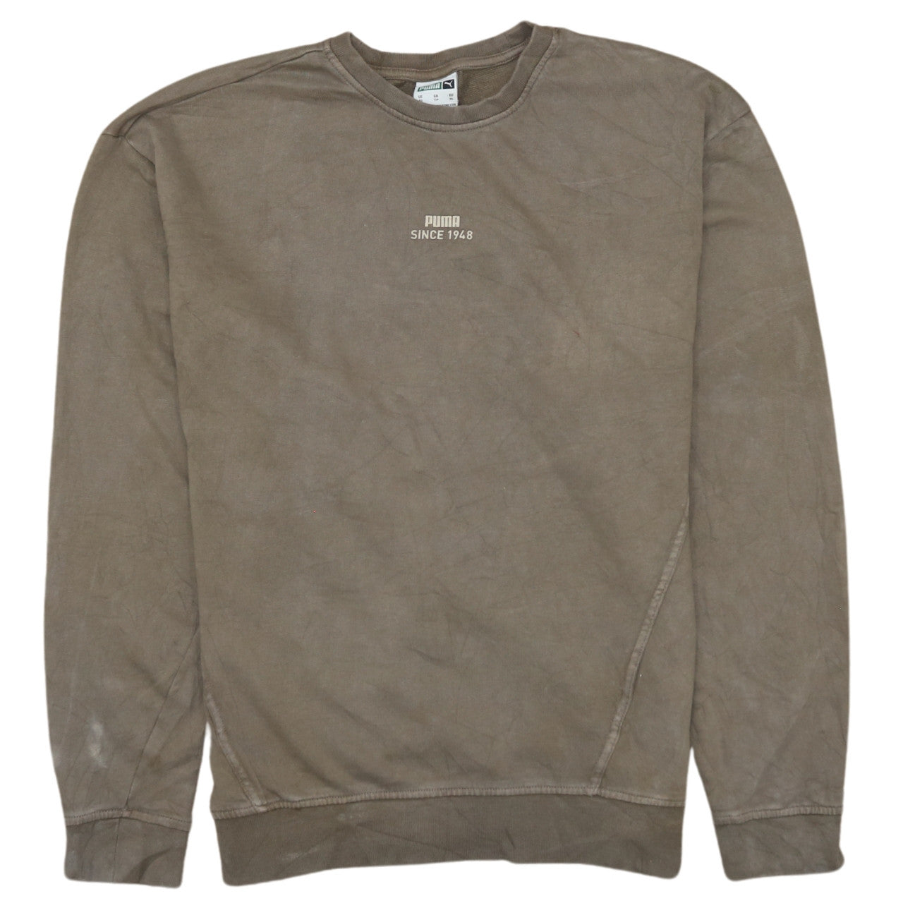 Puma Men's Brown XS Crew Neck Pullover Sweatshirt