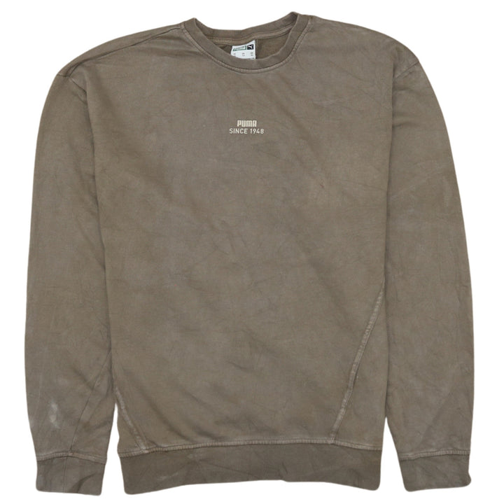 Puma Men's Brown XS Crew Neck Pullover Sweatshirt