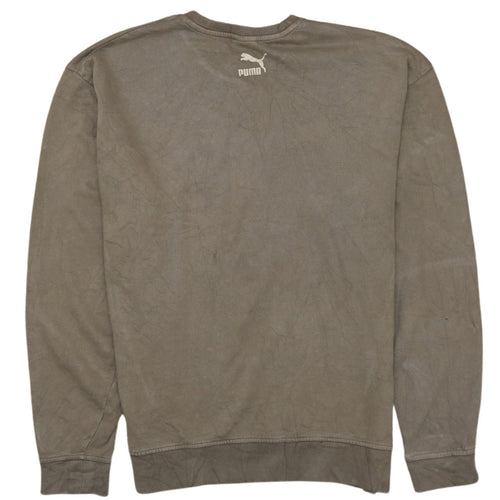 Puma Men's Brown XS Crew Neck Pullover Sweatshirt